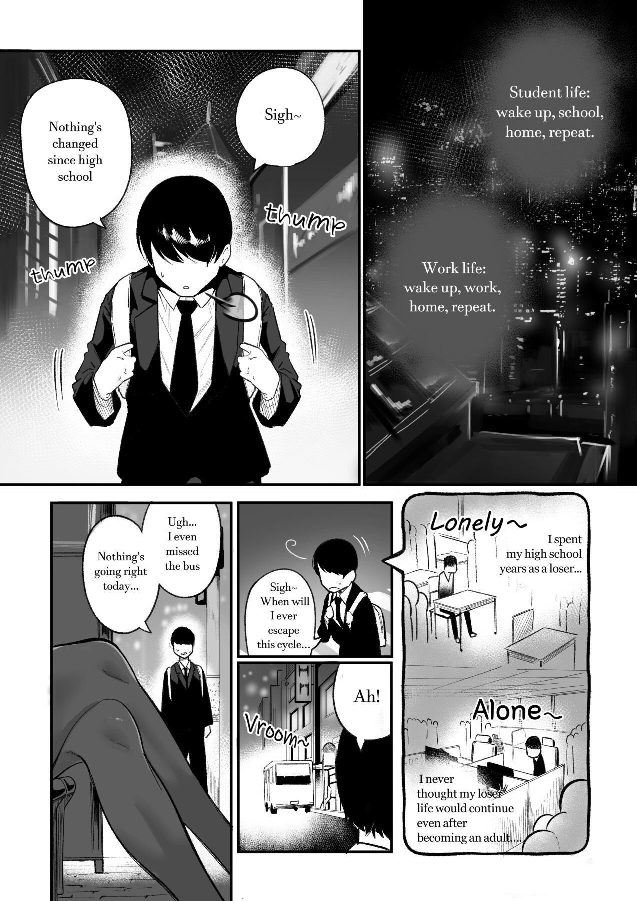Hentai Manga Comic-Living Together With the Buxom Female Bully!-Read-2